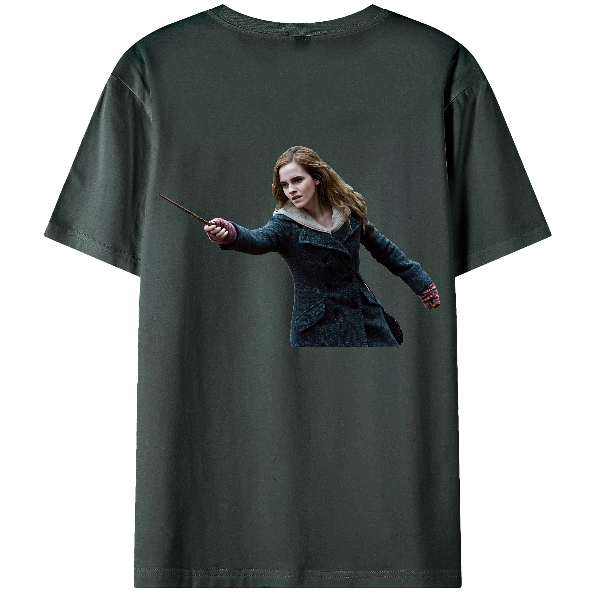 （画像用） Harry Potter ハリー・ポッターシリーズ 綿100％ メンズ半袖Tシャツ（バックプリント） 通気性